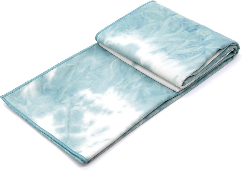 Eunzel Hot Yoga Towel Non-Slip Yoga Mat Towel Ultra-Absorbent Microfiber Towel for Hot Yoga, Pilates，Bikram and Workout 26.5"x 72" - Image 3